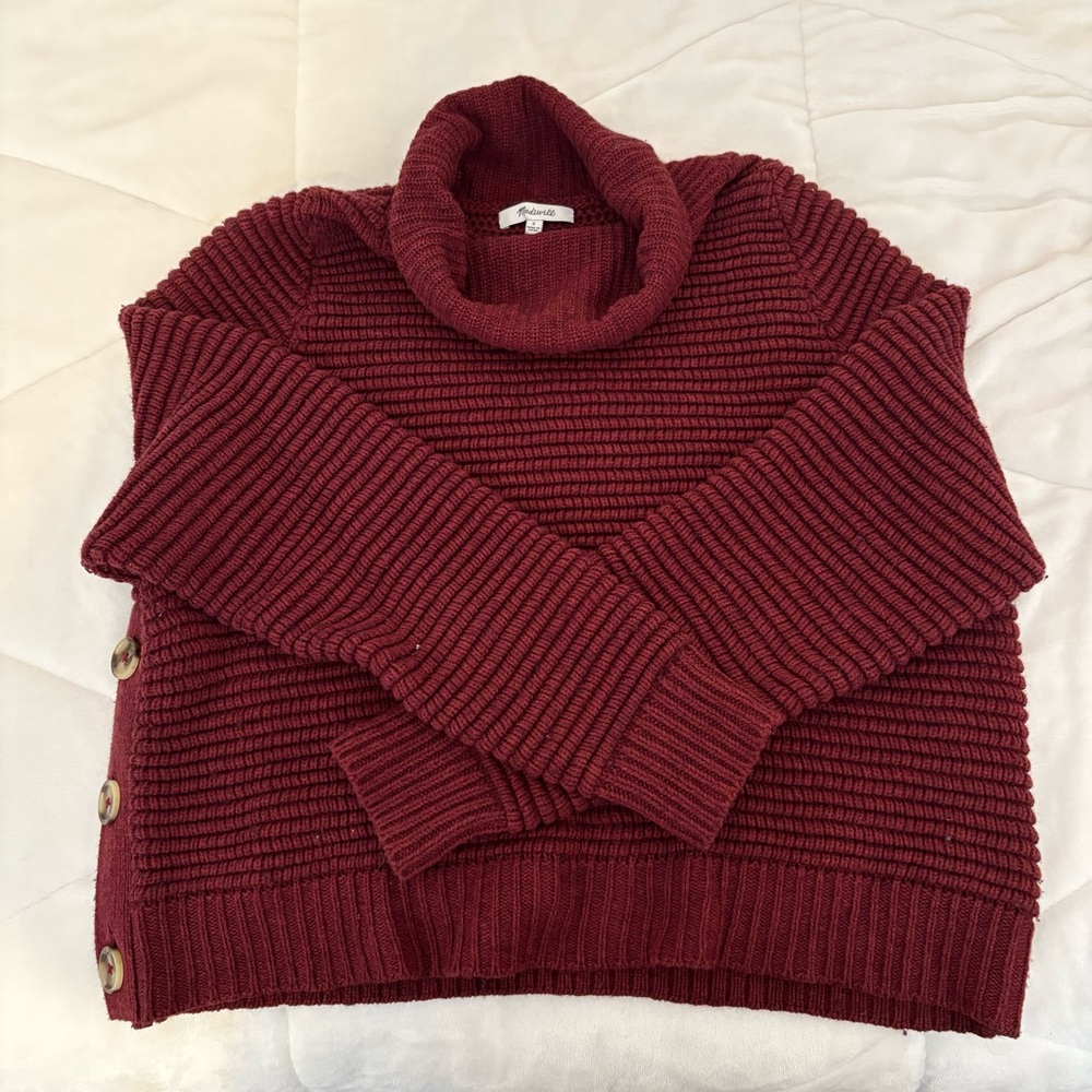 Madewell Side-Button Turtleneck Sweater